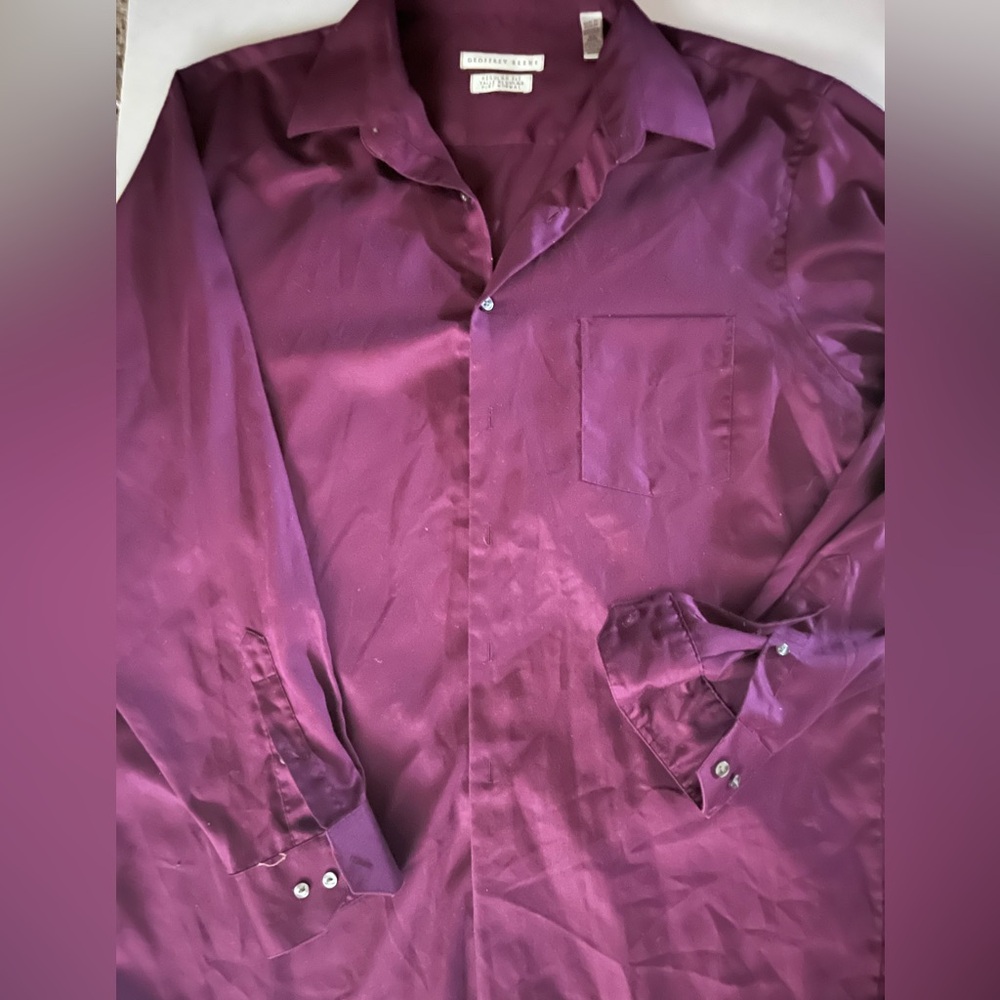 Geoffrey Beene Rich Plum Dress Shirt
